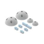 MODU Half Balls and Pegs (Add On) – Red – Modular Building Blocks Add-On for Babies and Kids, Ages 0 Months to 6 Years - view