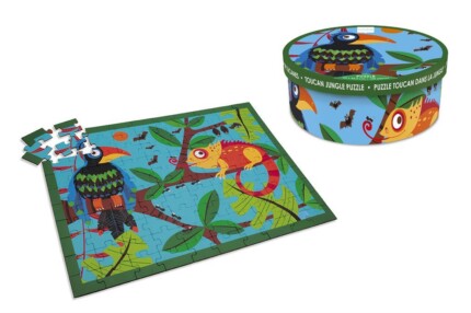 Scratch Europe Toucan Jungle – 100 Piece Jigsaw Puzzle with Gorgeous Jungle Design, Ages 6+