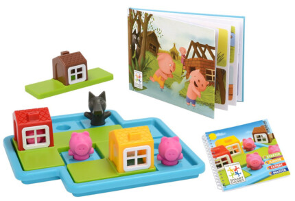 Smart Games Three Little Piggies – Preschool Puzzle Game with 3 Big Puzzle Pieces for Kids - view 2