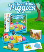 Smart Games Three Little Piggies – Preschool Puzzle Game with 3 Big Puzzle Pieces for Kids - view 6
