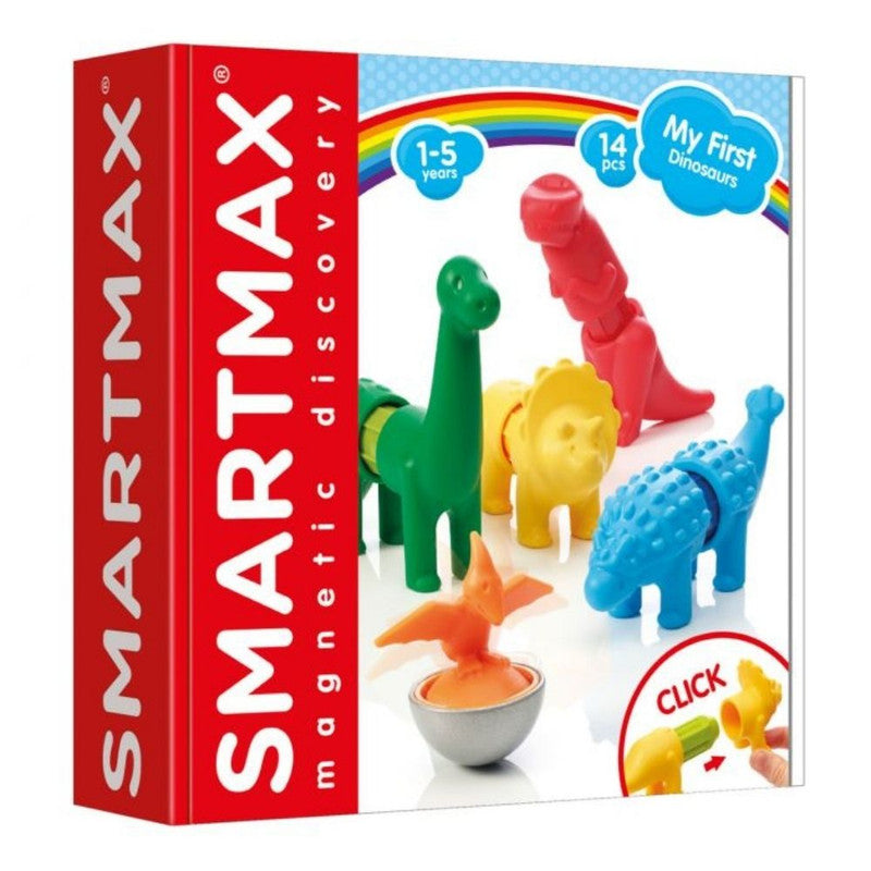 smx223.jpg SmartMax My First Dinosaurs – 14 Piece Magnetic Building Toy for Toddlers, Ages 1+